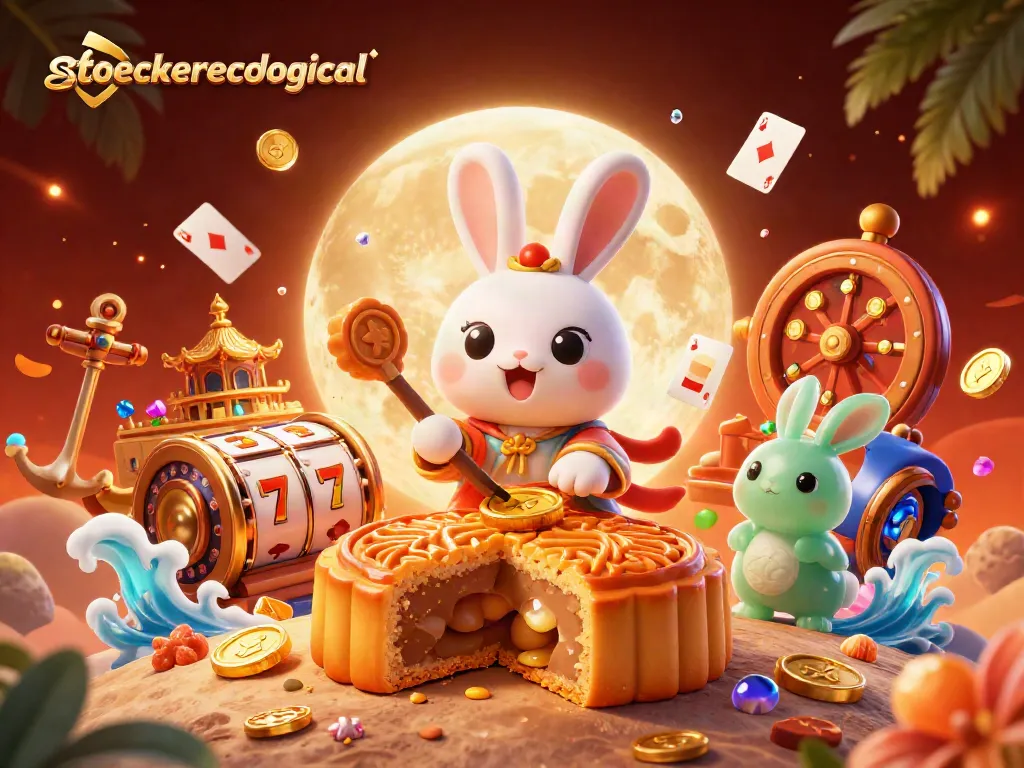 Experience winning thrills at stoeckerecological casino with golden mooncake poker chips!