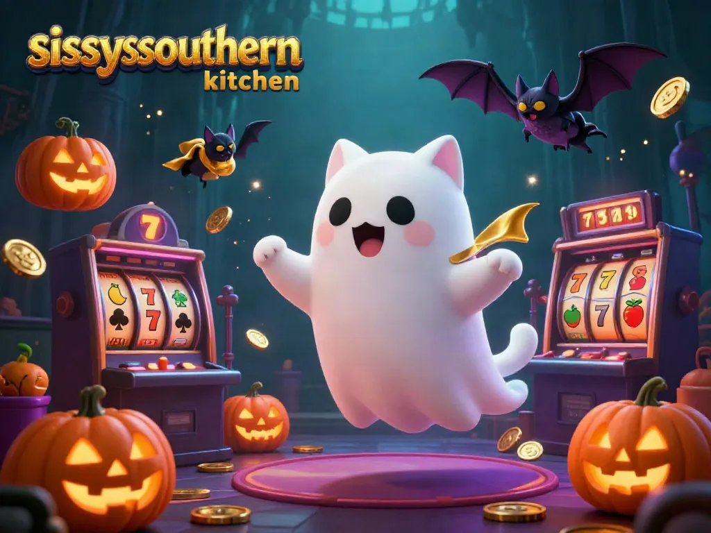 Sissy's Southern Kitchen offers a ghostly gambling experience with floating characters and vibrant slots.